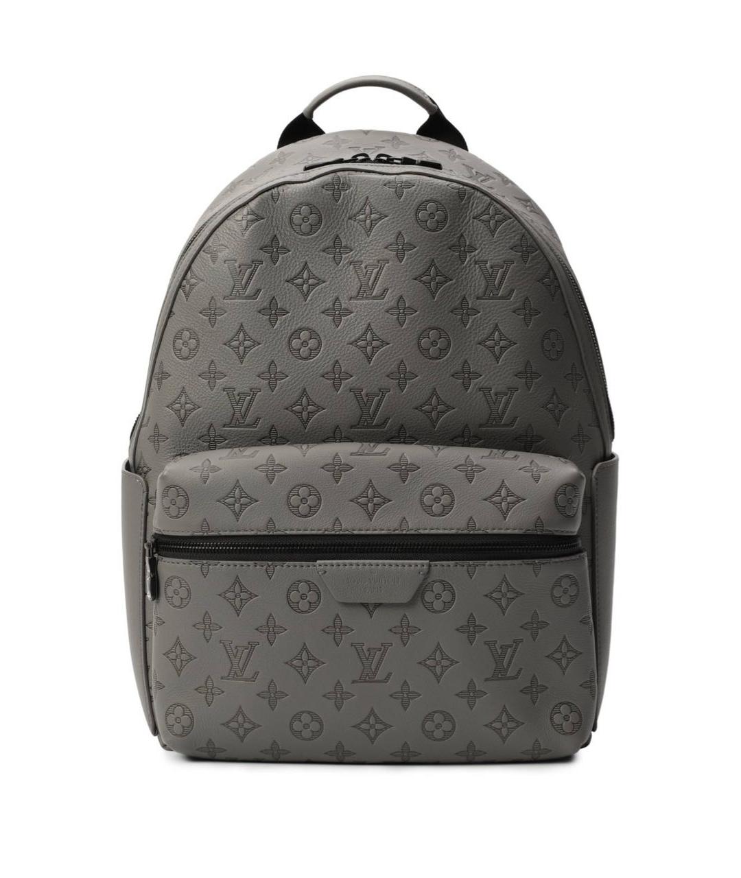 LOUIS VUITTON Серый кожаный рюкзак, фото 6