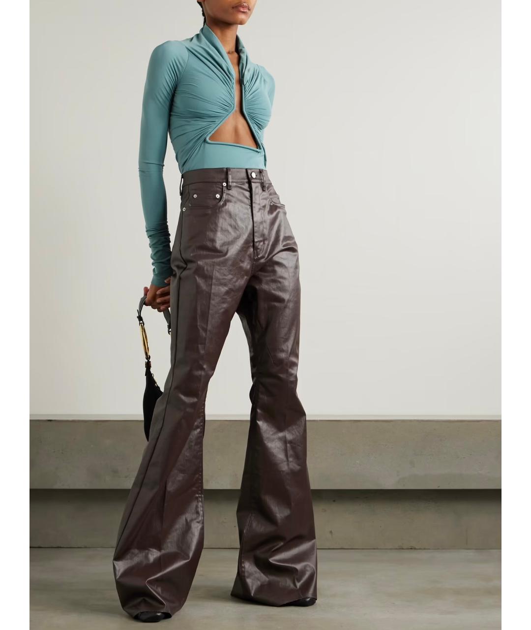 RICK OWENS Голубая блузы, фото 2