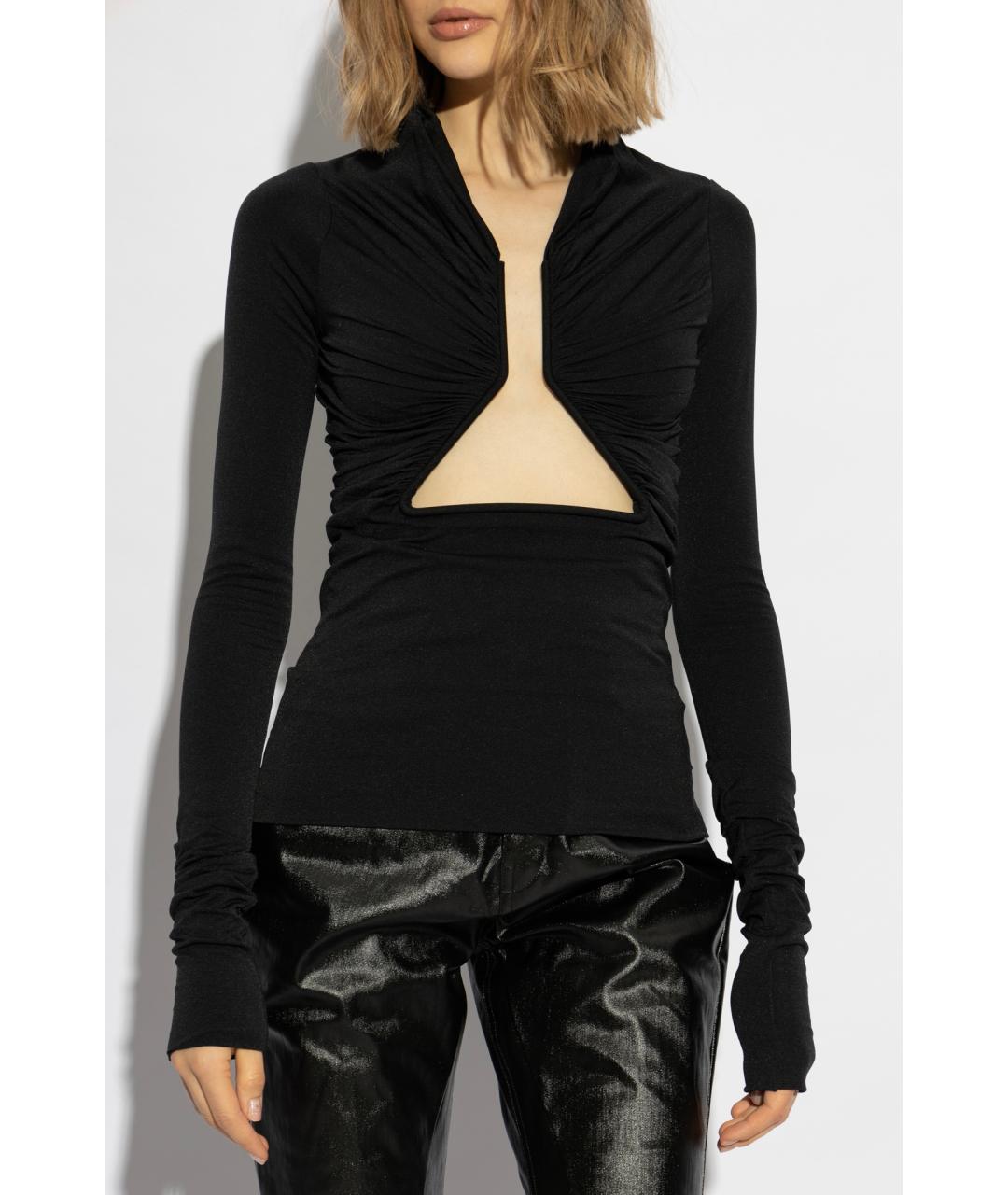 RICK OWENS Черная блузы, фото 6