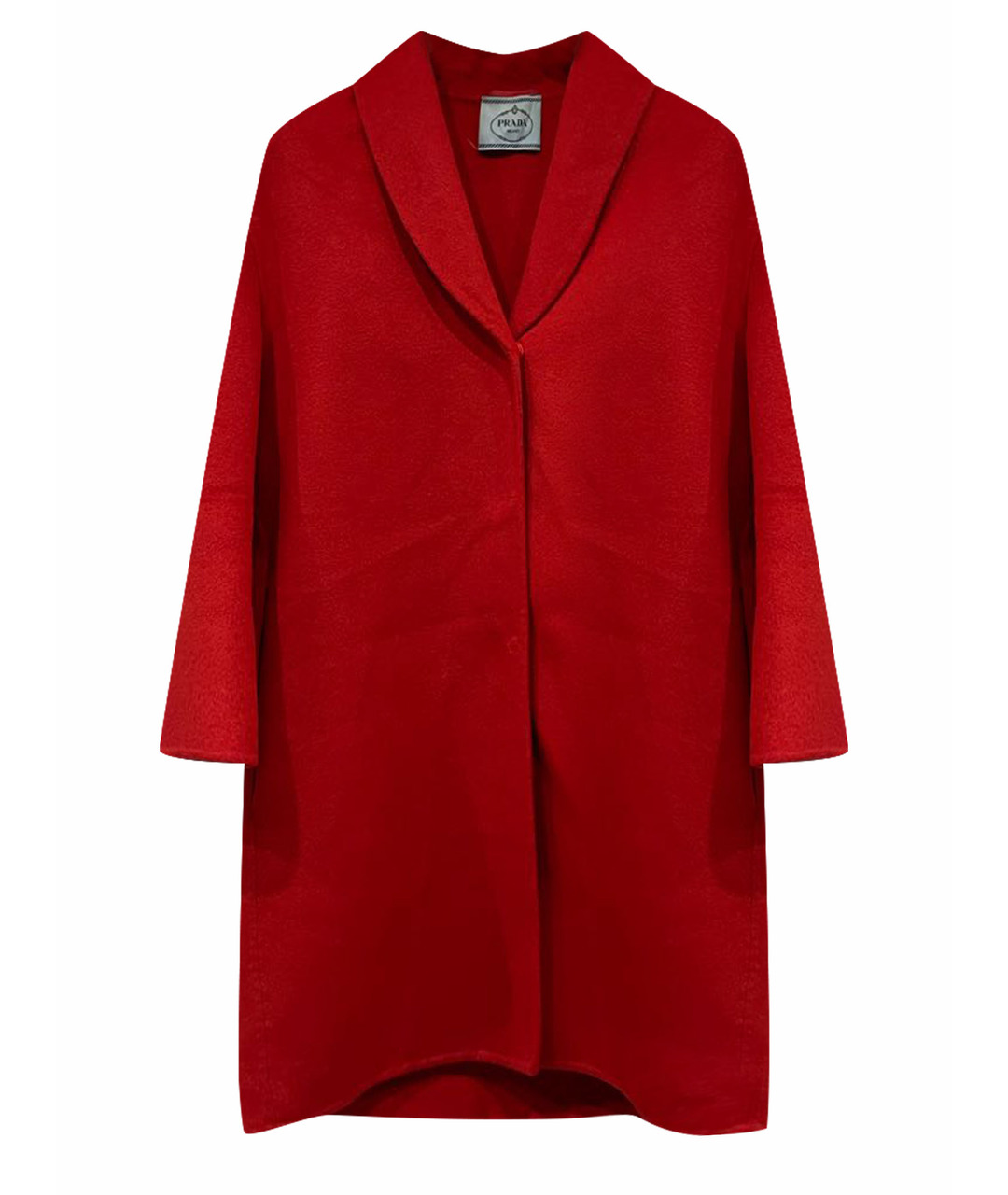 PRADA Красное шерстяное пальто, фото 1