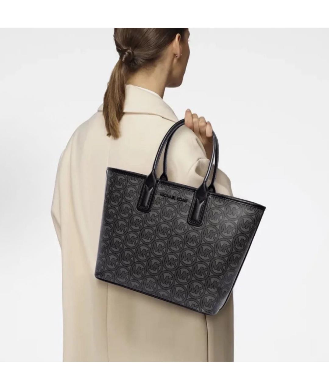 MICHAEL KORS Черная сумка тоут, фото 6