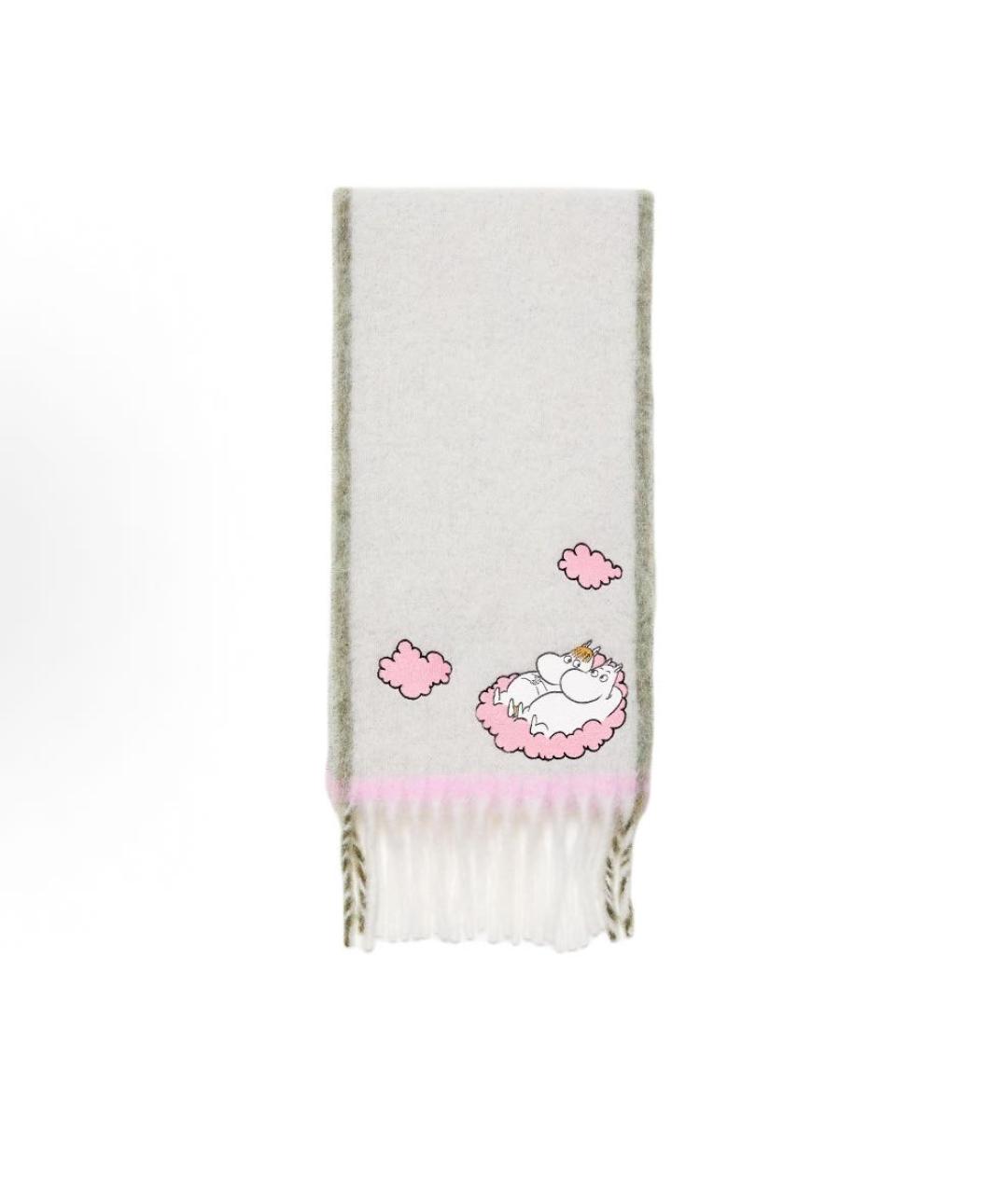 ACNE STUDIOS Серый шарф, фото 1