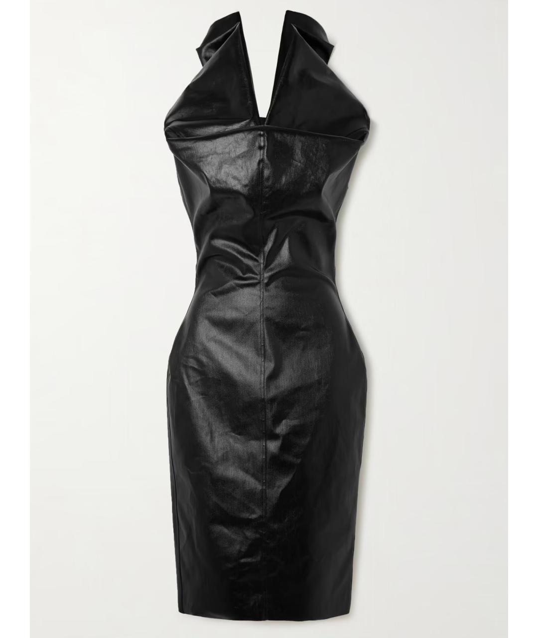 RICK OWENS Черное коктейльное платье, фото 4