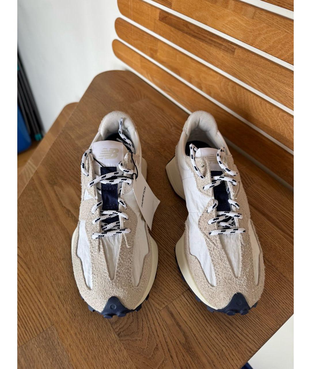 NEW BALANCE Бежевые замшевые кроссовки, фото 3