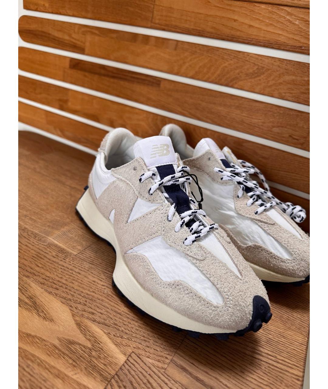 NEW BALANCE Бежевые замшевые кроссовки, фото 2