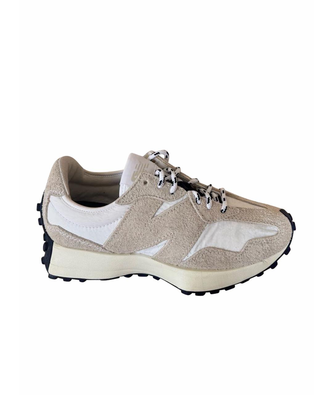 NEW BALANCE Бежевые замшевые кроссовки, фото 1