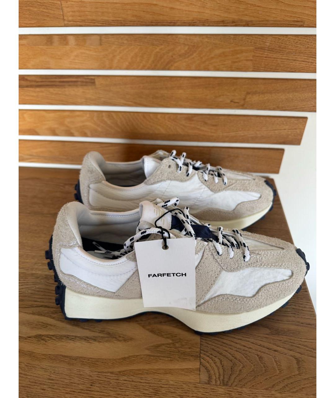 NEW BALANCE Бежевые замшевые кроссовки, фото 7