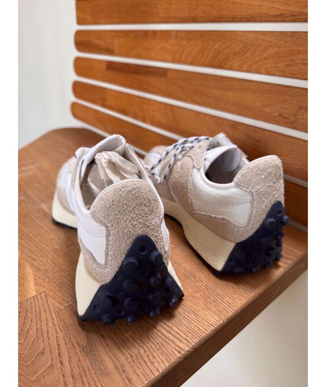 NEW BALANCE Бежевые замшевые кроссовки, фото 5