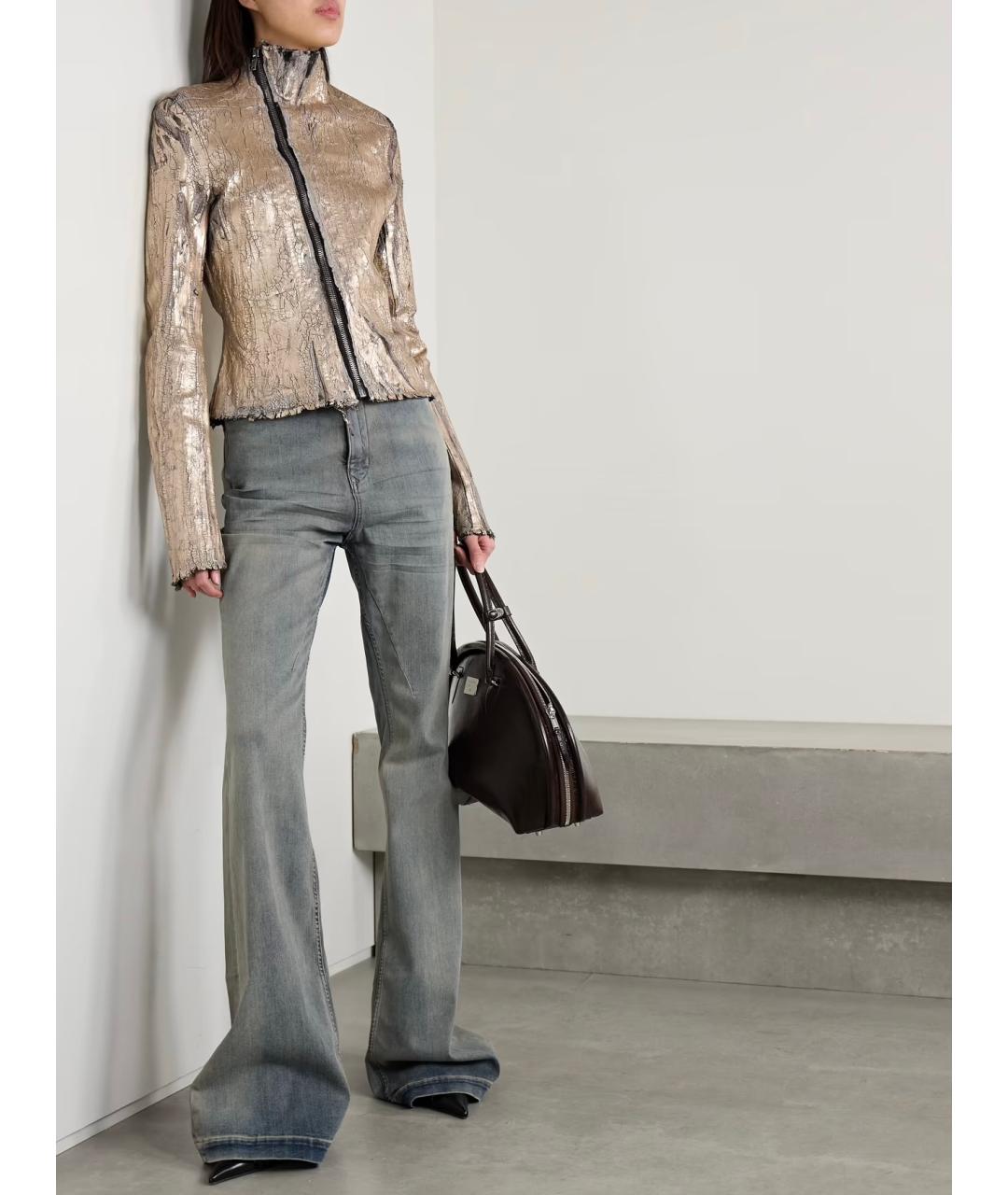 RICK OWENS Золотая куртка, фото 2