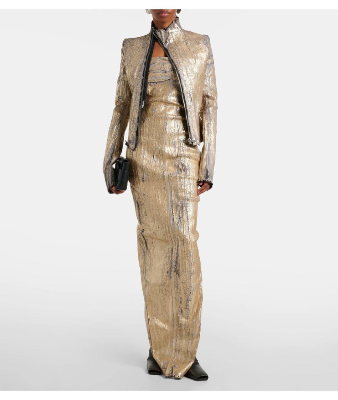 RICK OWENS Золотая куртка, фото 5