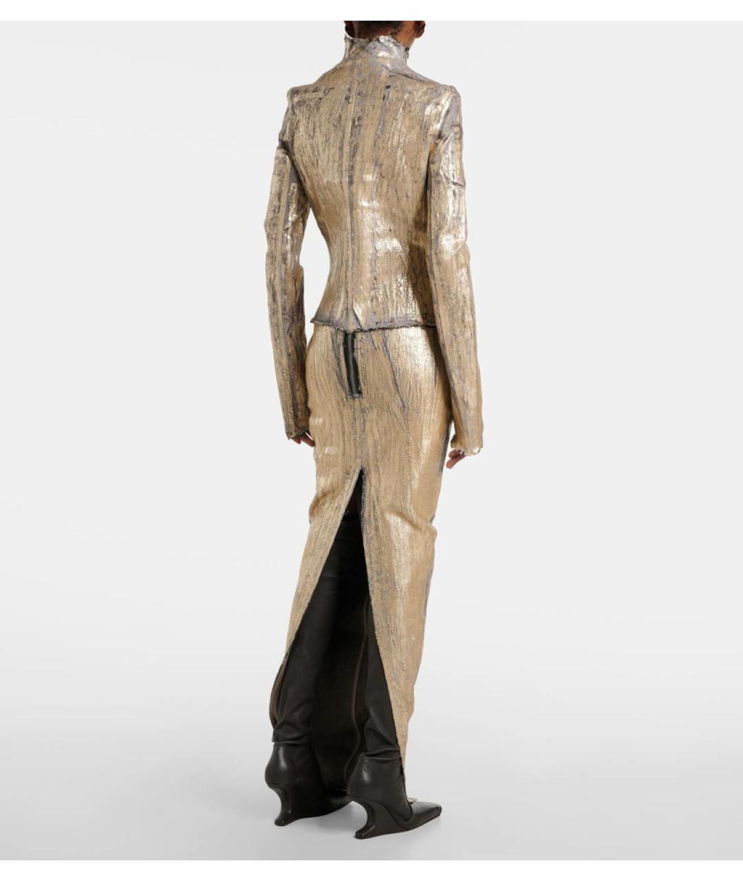 RICK OWENS Золотая куртка, фото 6