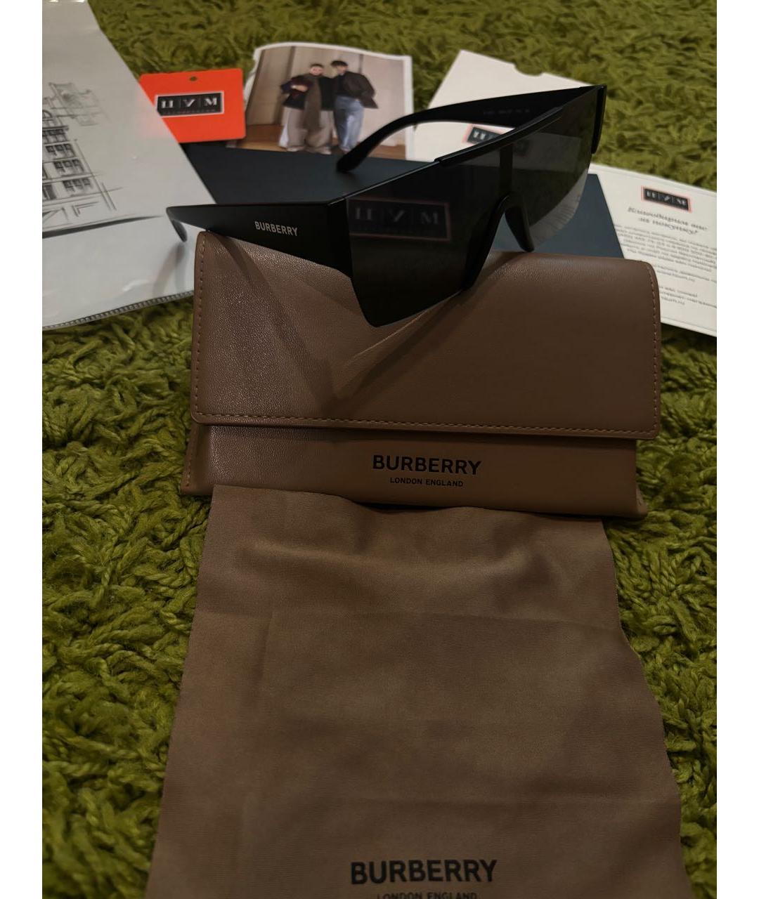 BURBERRY Черные солнцезащитные очки, фото 5