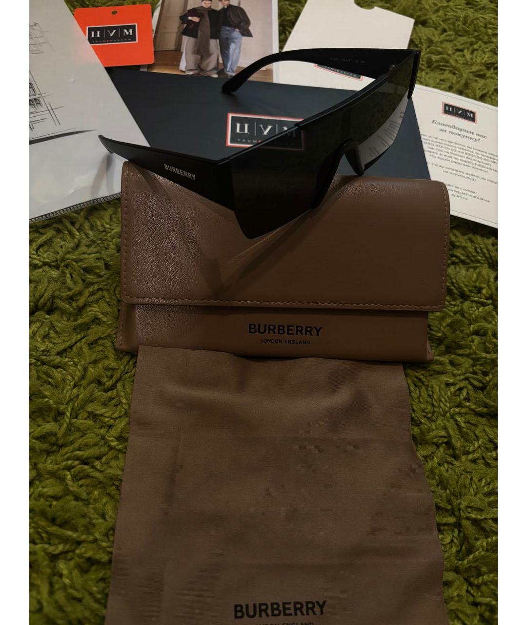 BURBERRY Черные солнцезащитные очки, фото 2