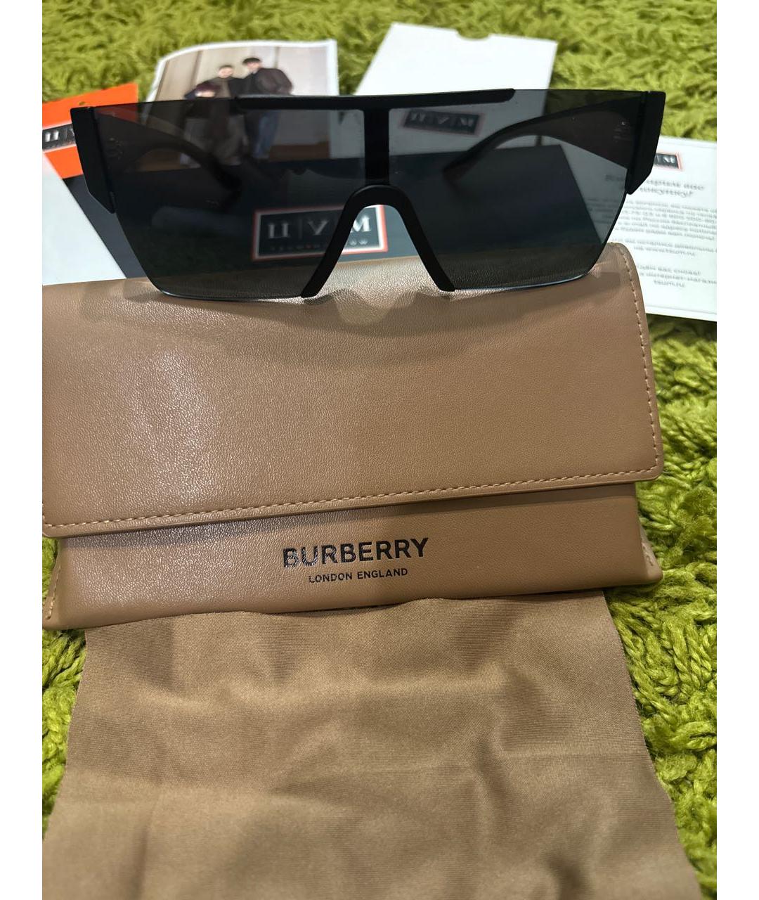 BURBERRY Черные солнцезащитные очки, фото 6