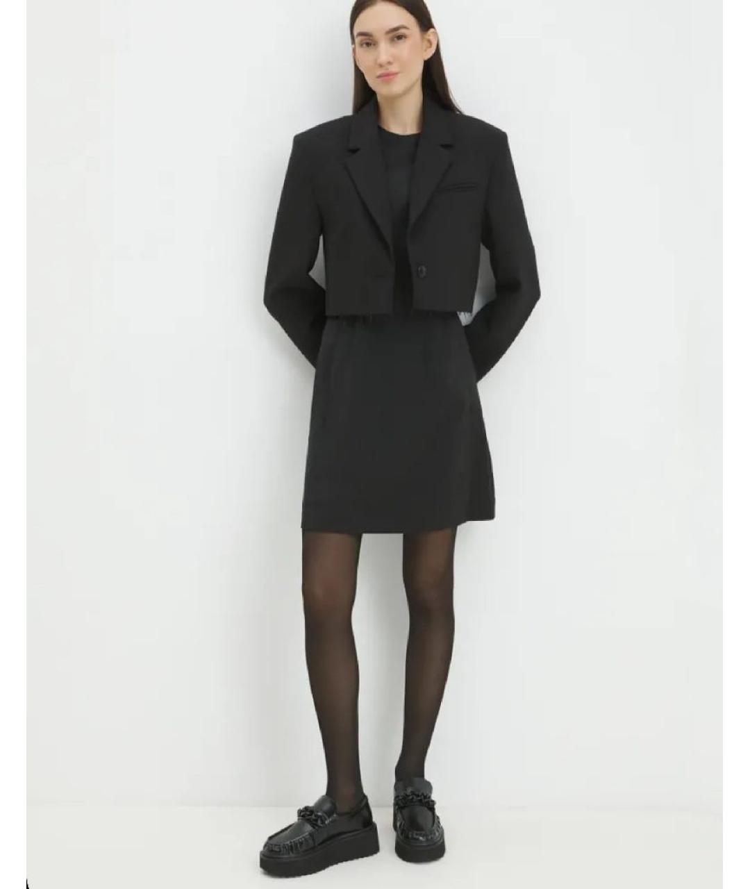 LOVE MOSCHINO Черные кожаные лоферы, фото 4
