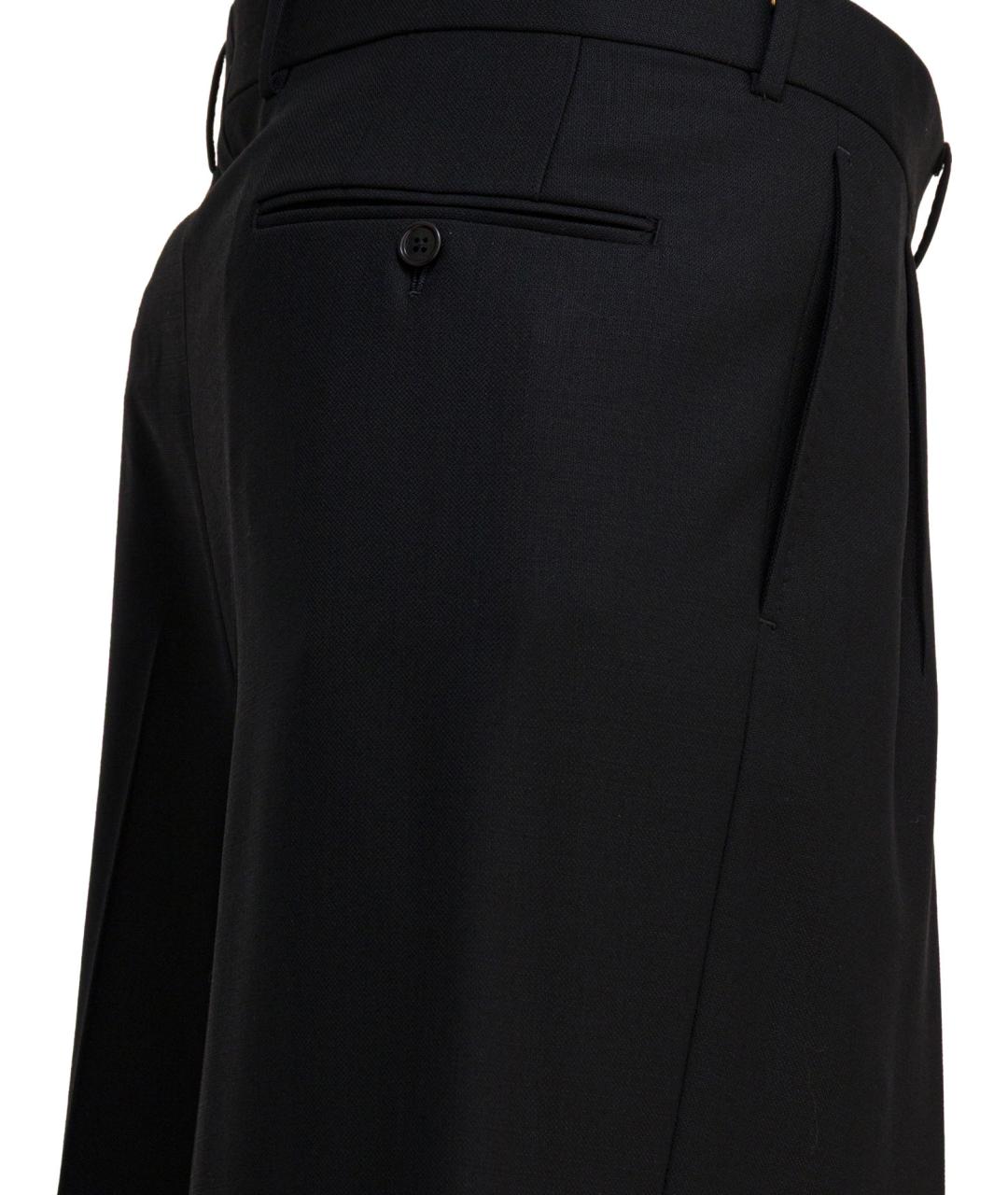 TOM FORD Черные шерстяные повседневные брюки, фото 4