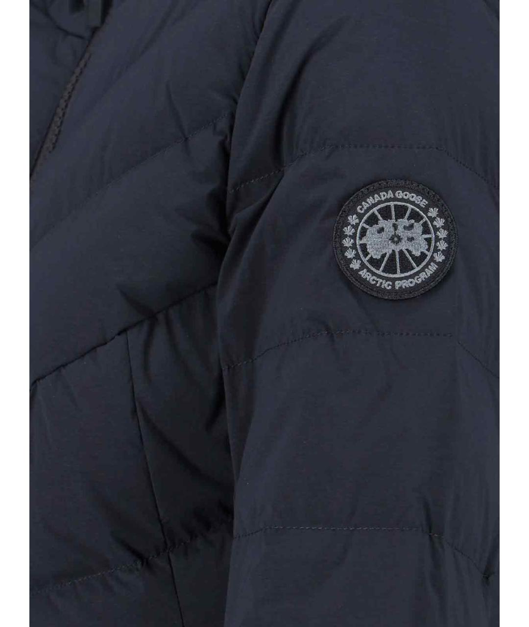 CANADA GOOSE Темно-синяя полиамидовая куртка, фото 4