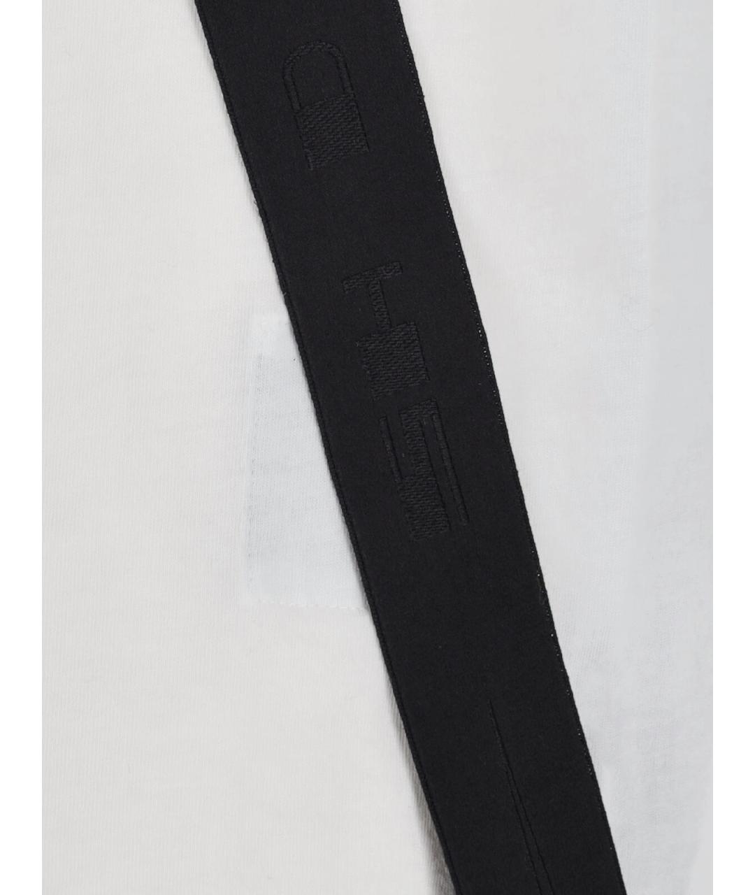 RICK OWENS DRKSHDW Белая хлопковая футболка, фото 3