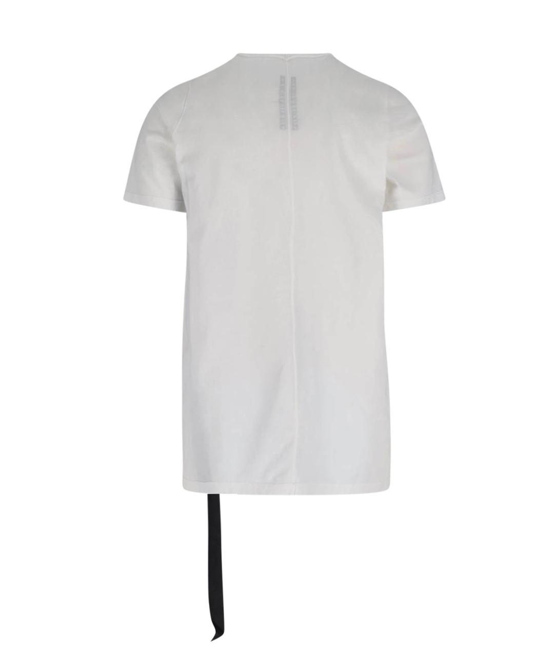 RICK OWENS DRKSHDW Белая хлопковая футболка, фото 2