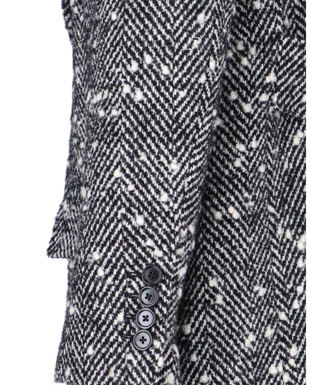 DOLCE&GABBANA Антрацитовое шерстяное пальто, фото 4