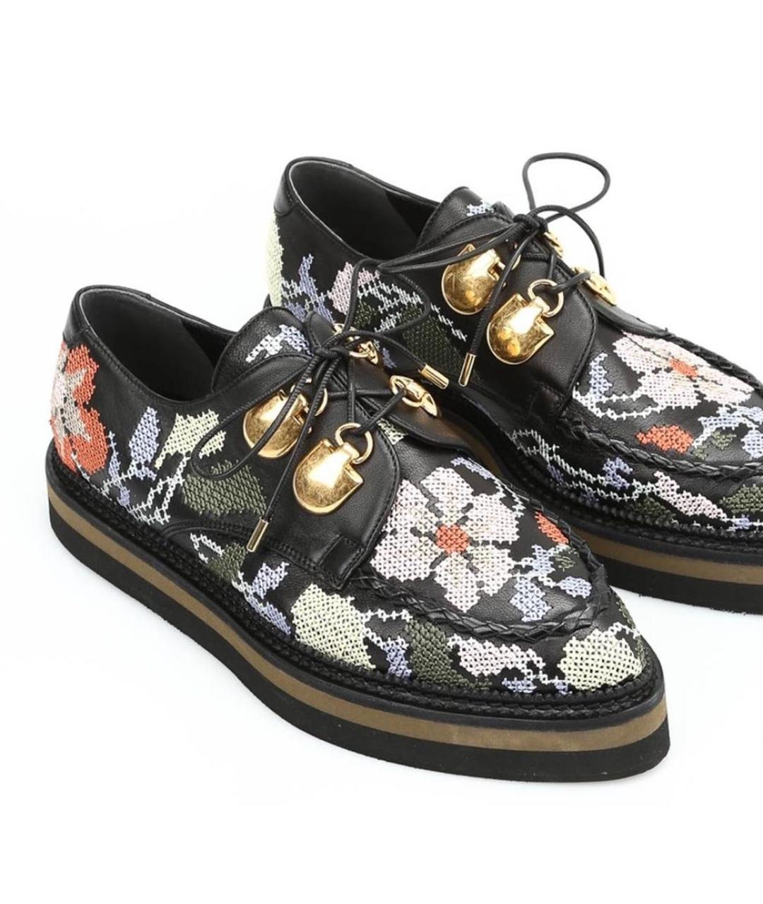 ALEXANDER MCQUEEN Черные кожаные лоферы, фото 5