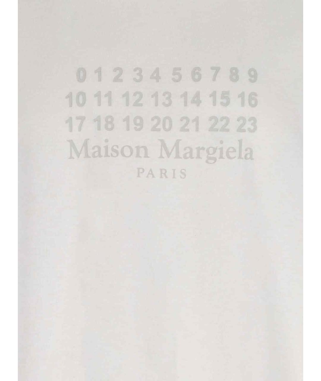 MAISON MARGIELA Белая хлопковая футболка, фото 3