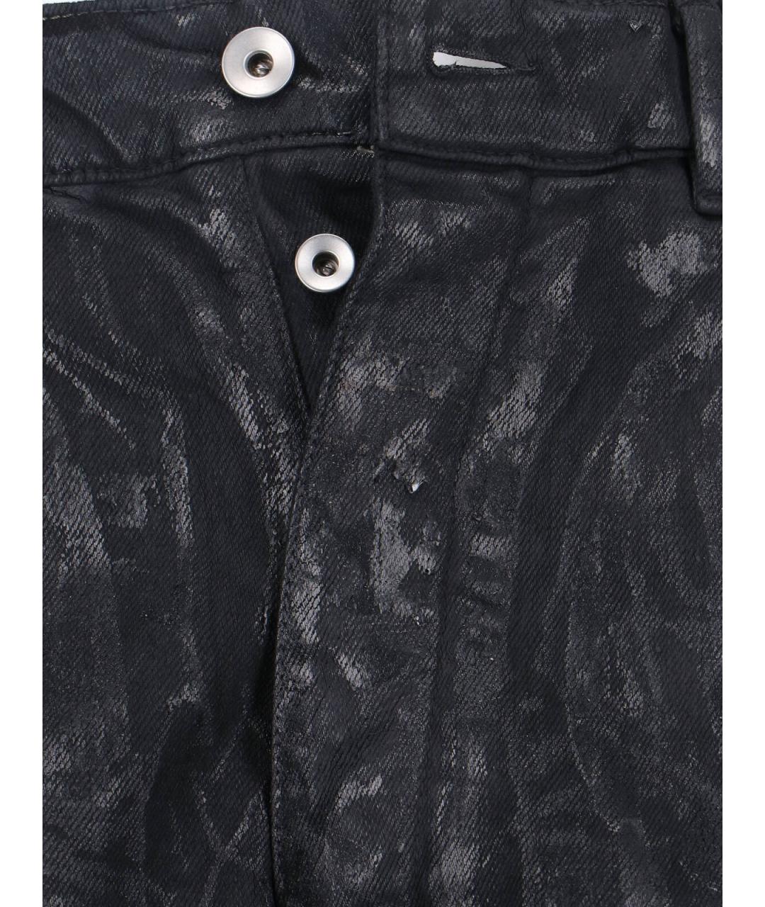 RICK OWENS Черные хлопковые прямые джинсы, фото 5
