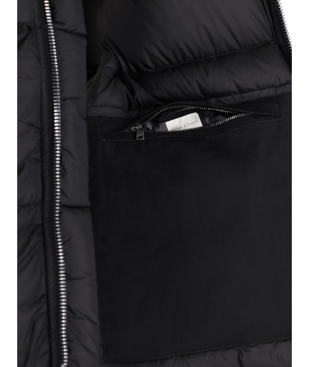 RICK OWENS Черный полиамидовый пуховик, фото 3