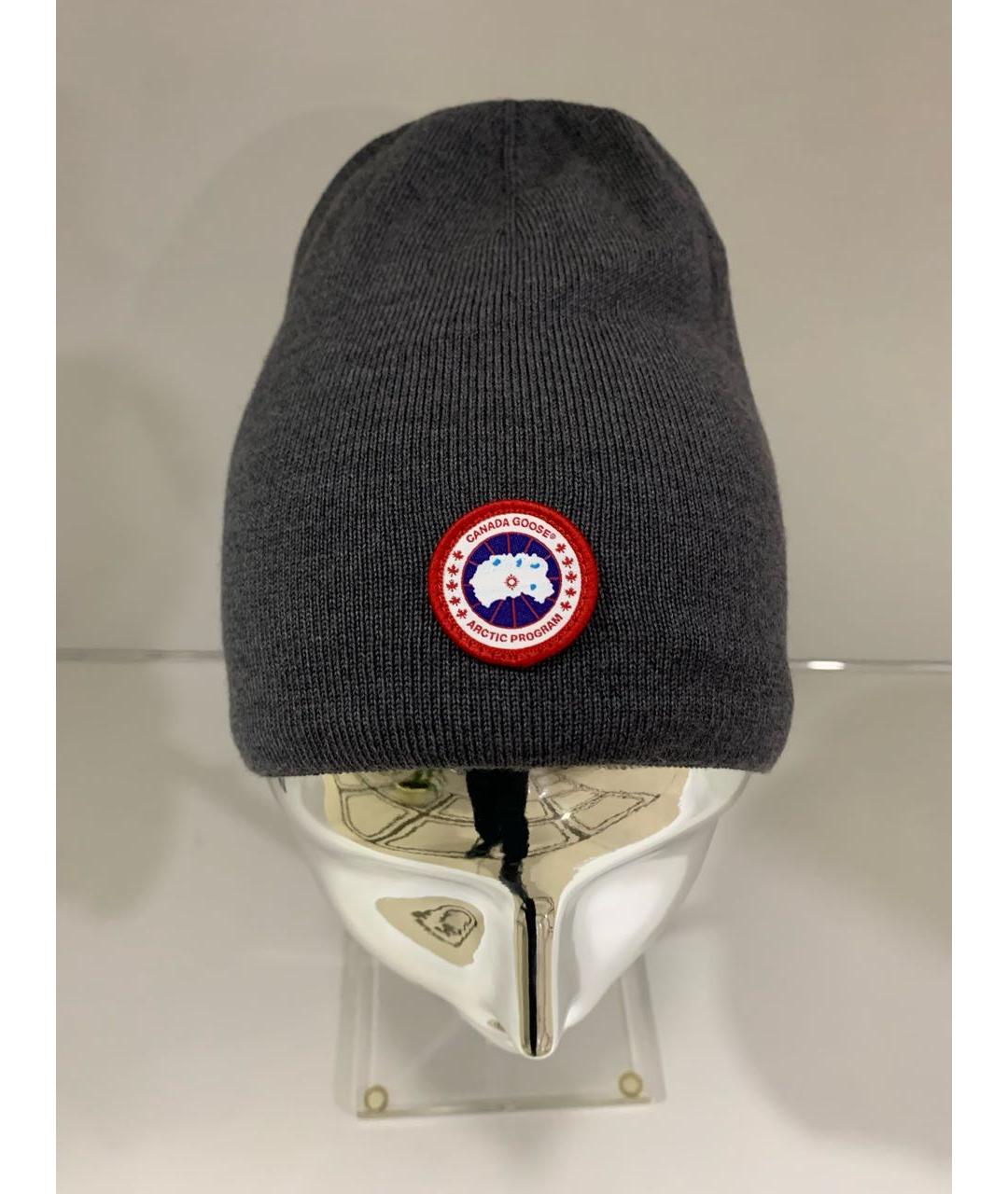 CANADA GOOSE Серая шапка, фото 5