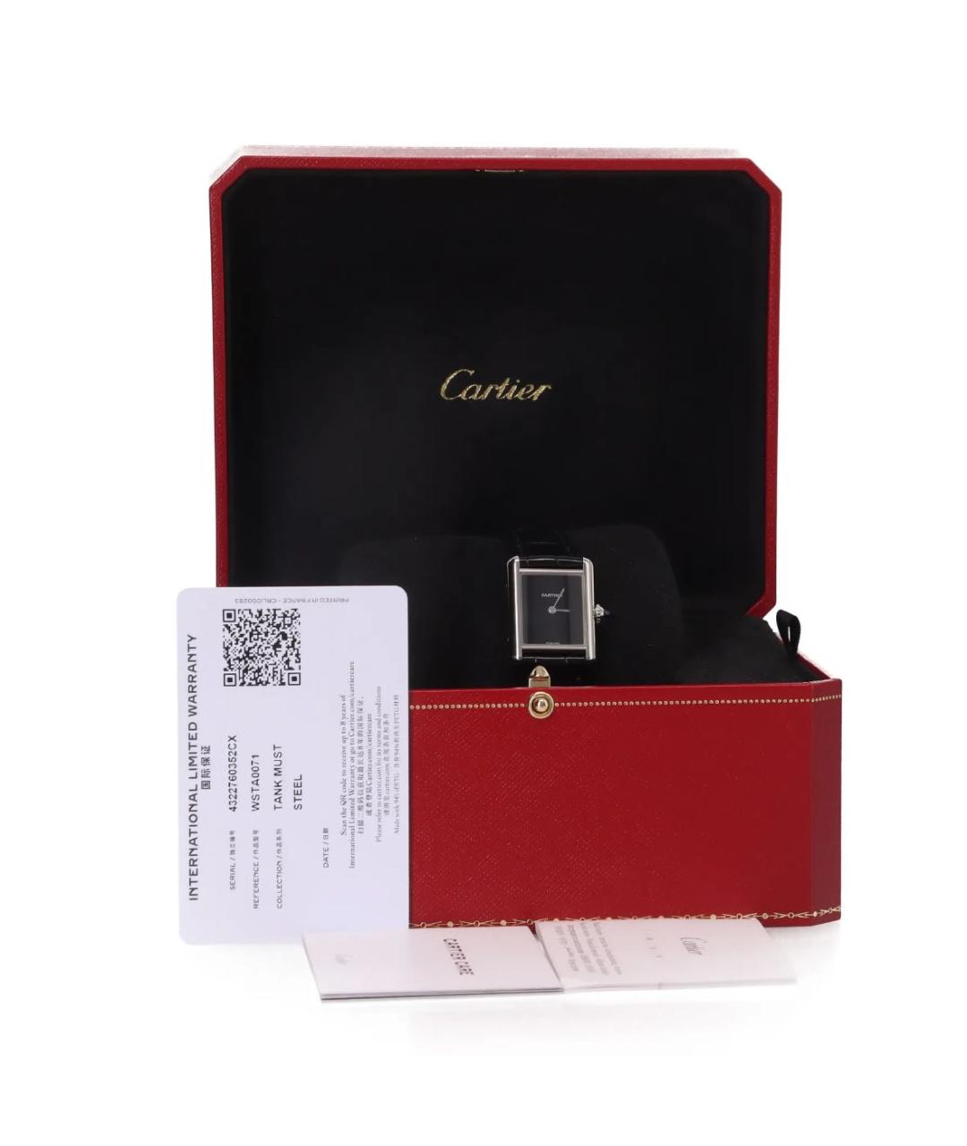 CARTIER Серебряные часы, фото 2