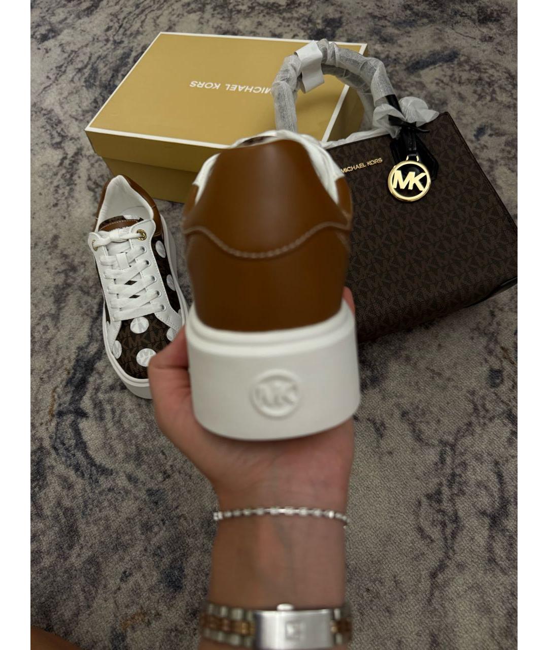 MICHAEL KORS Коричневые кеды, фото 4