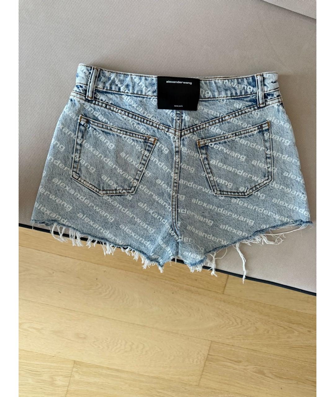 ALEXANDER WANG Голубые деним шорты, фото 2