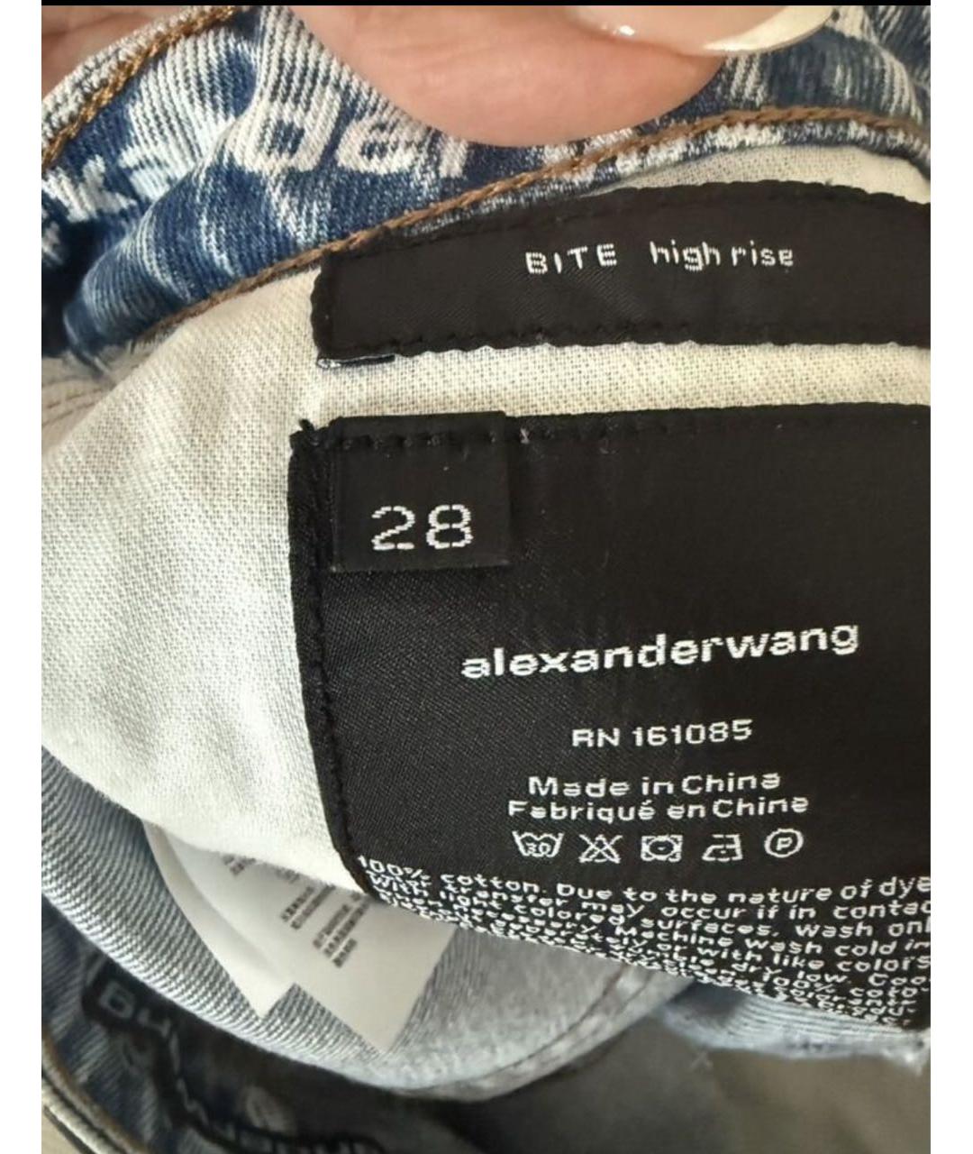 ALEXANDER WANG Голубые деним шорты, фото 3