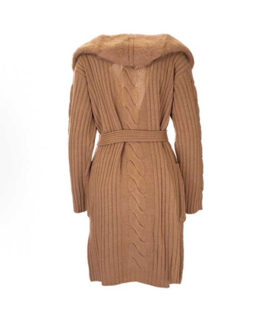 MAX MARA Коричневое шерстяное пальто, фото 2