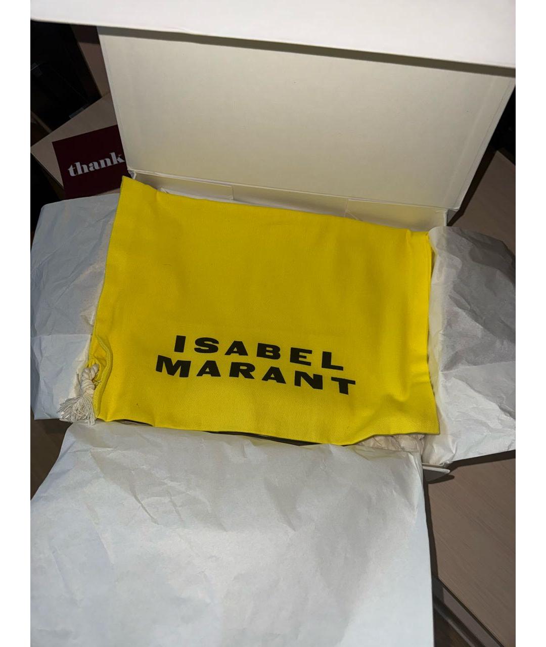 ISABEL MARANT Бежевые замшевые ботильоны, фото 2