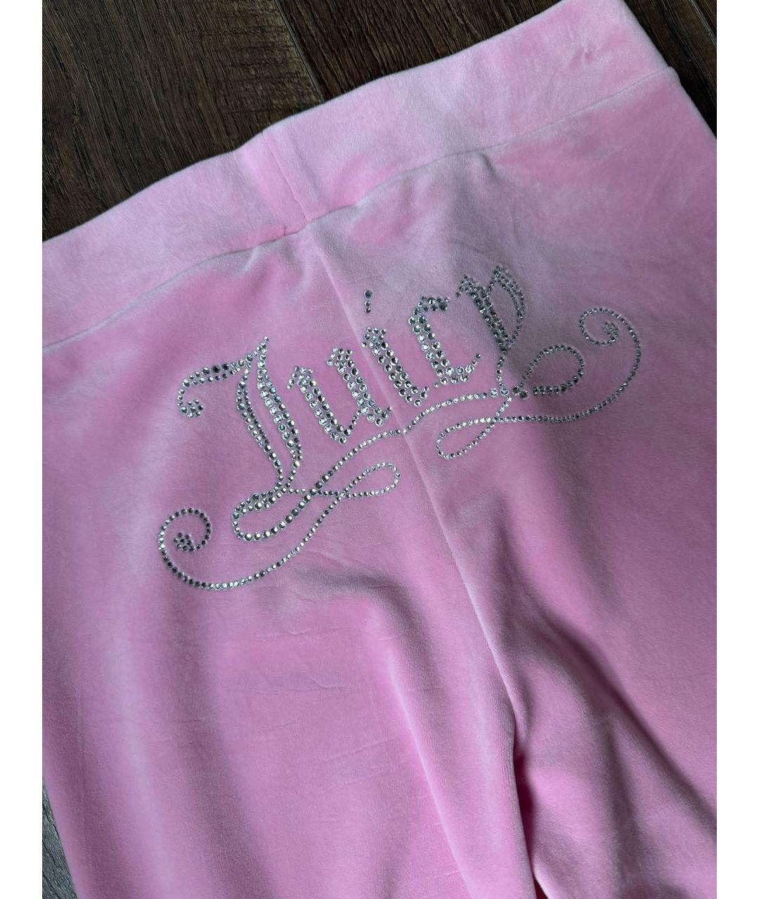 JUICY COUTURE Розовые велюровые спортивные брюки и шорты, фото 6