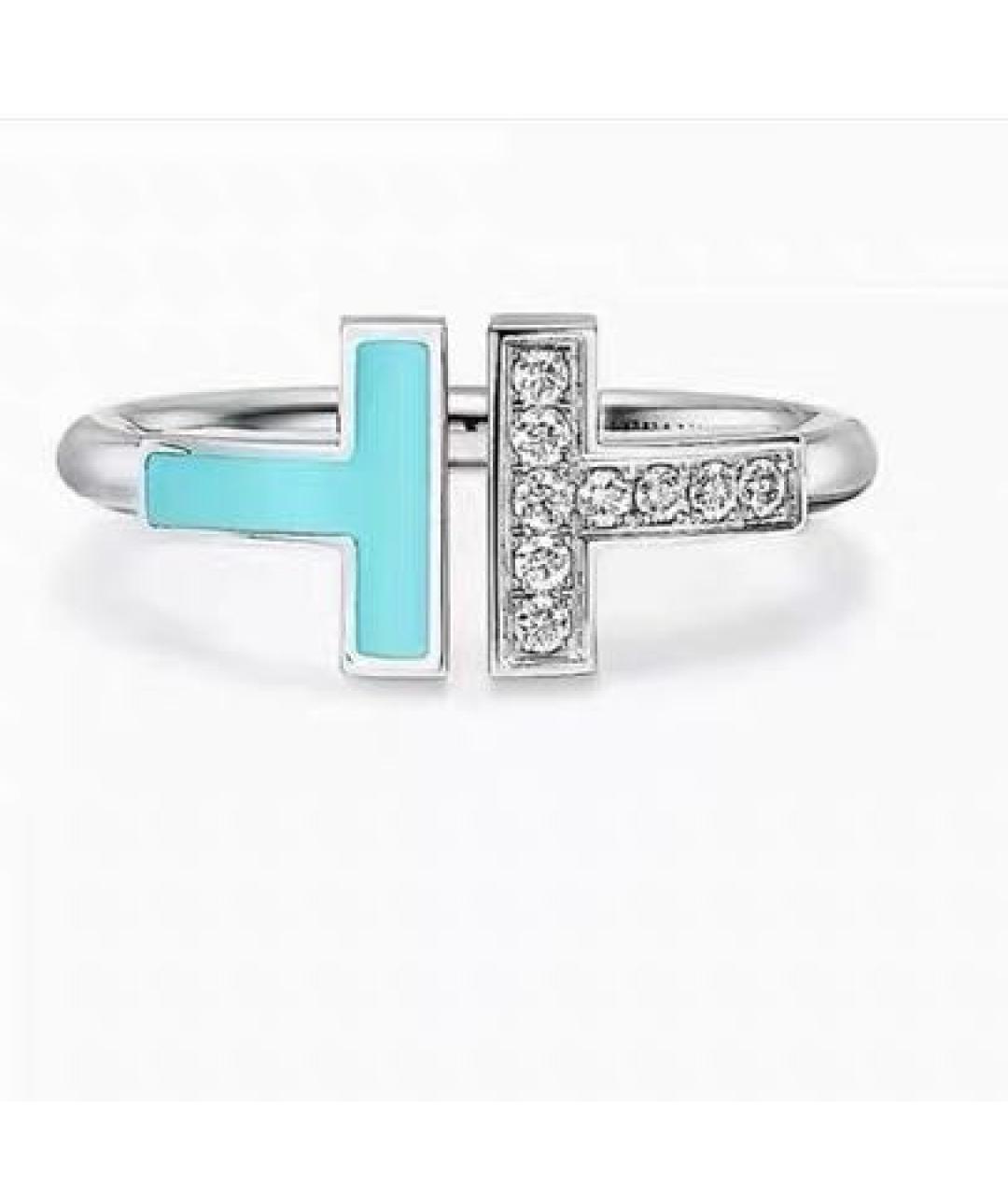 TIFFANY&CO Бирюзовое кольцо из белого золота, фото 7