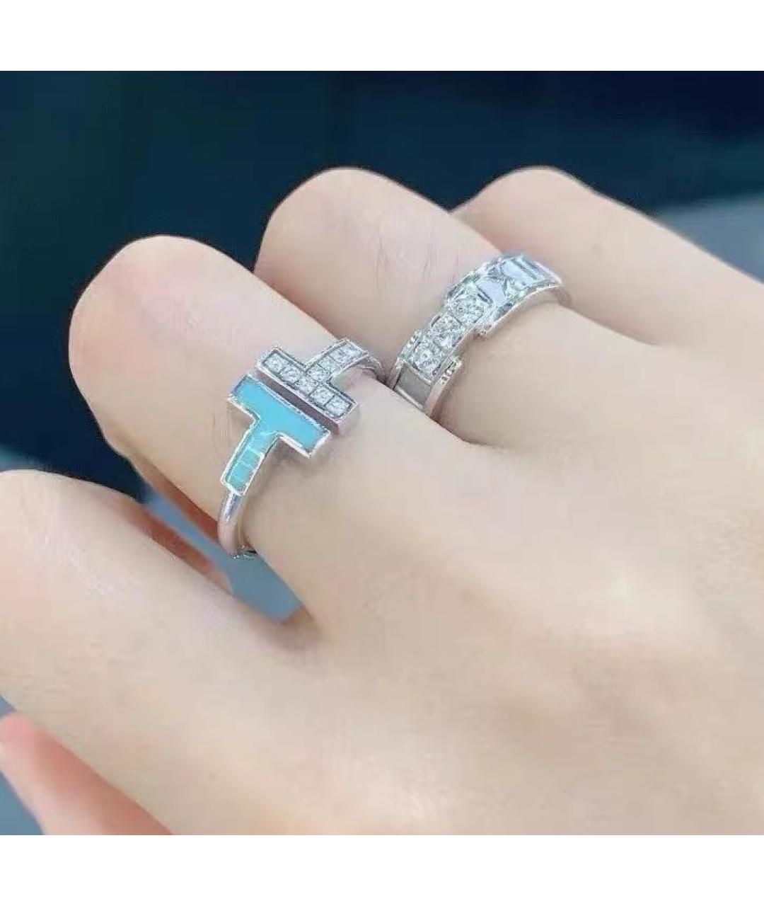 TIFFANY&CO Бирюзовое кольцо из белого золота, фото 6