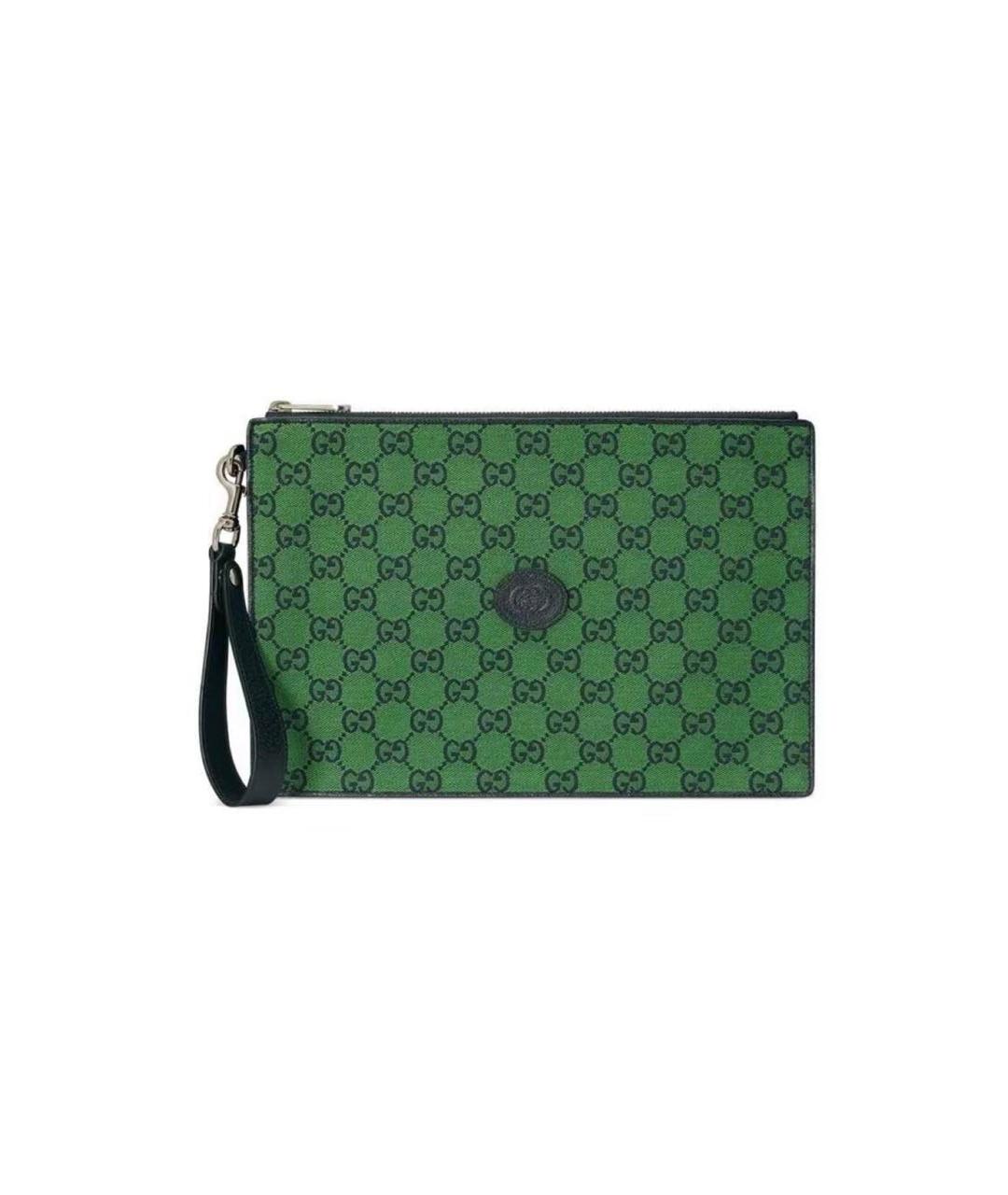 GUCCI Зеленая тканевая папка для документов, фото 7