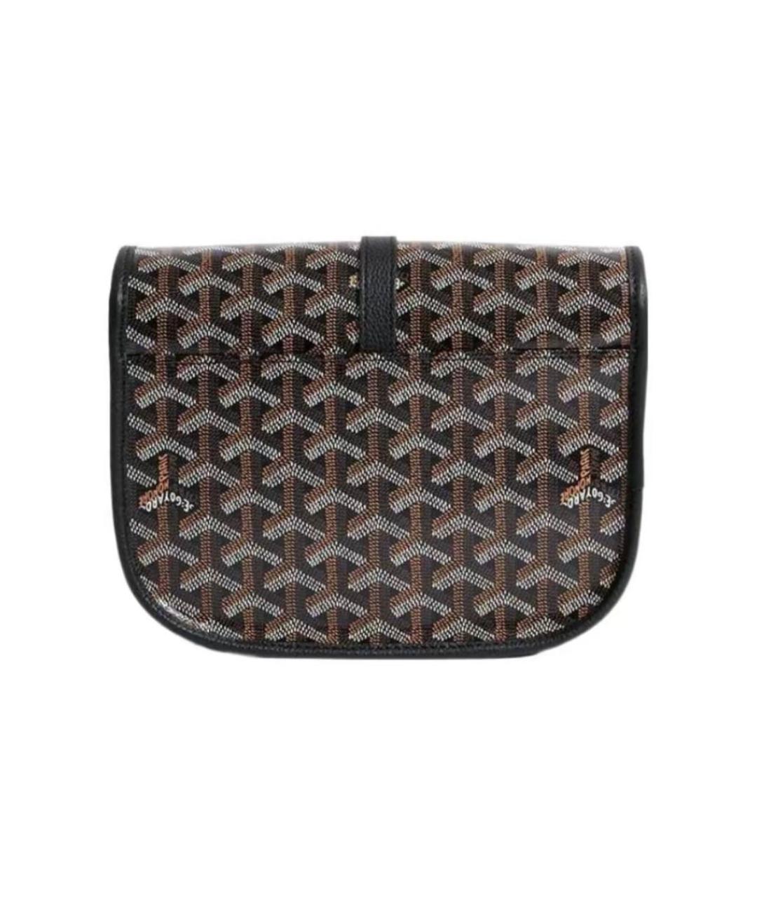 GOYARD Черная кожаная сумка на плечо, фото 3