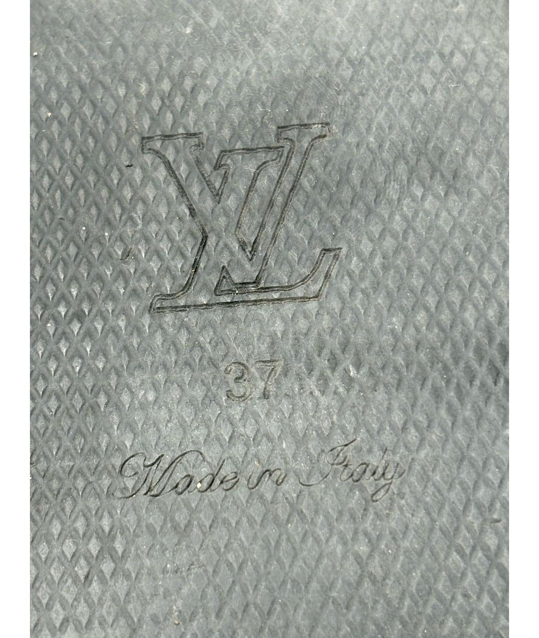 LOUIS VUITTON Бирюзовые резиновые сандалии, фото 4