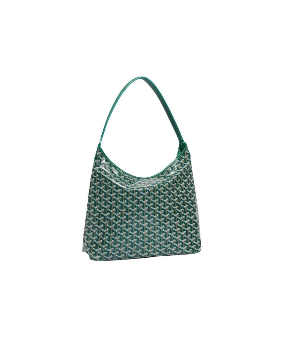GOYARD Зеленая кожаная сумка тоут, фото 5