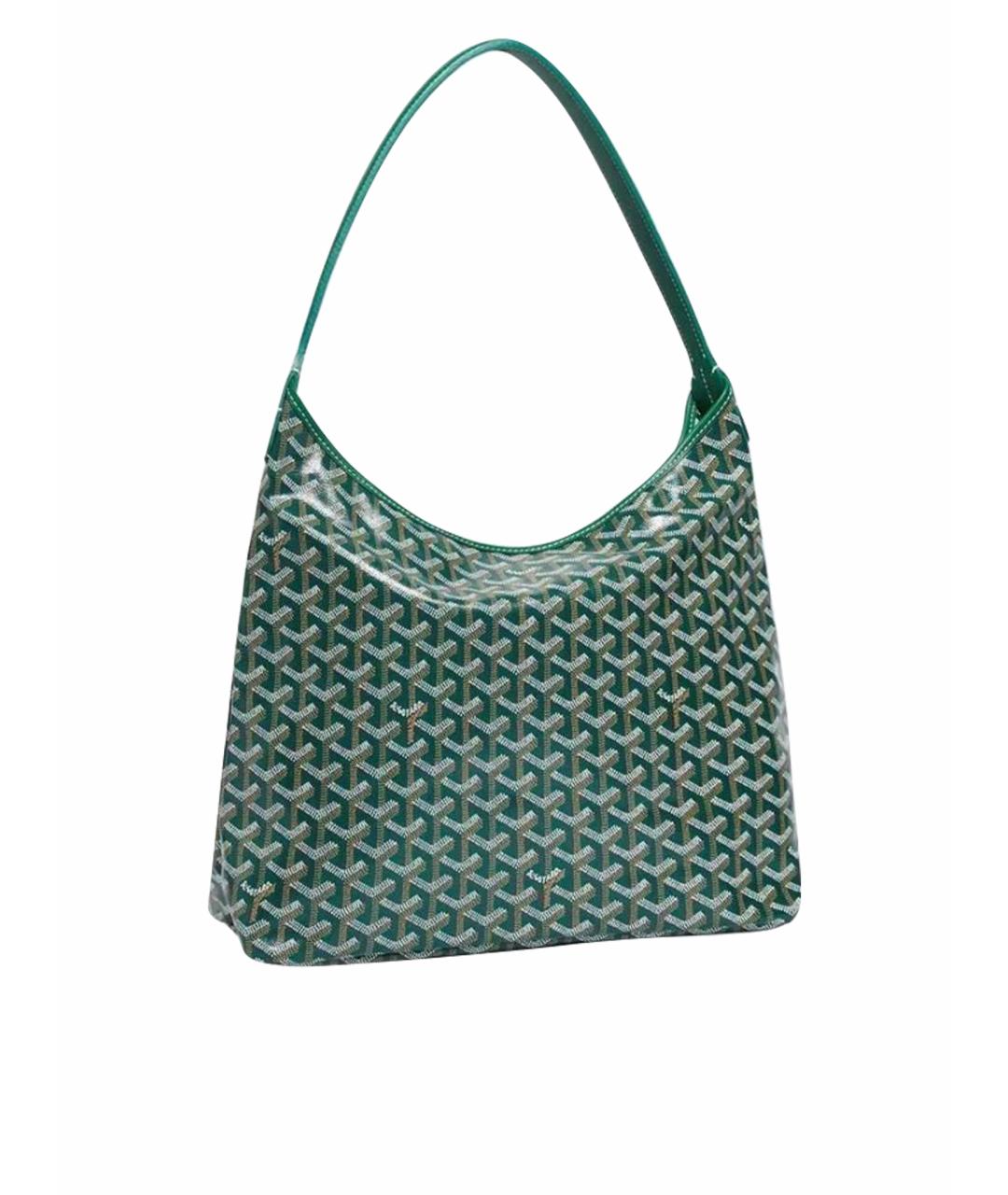 GOYARD Зеленая кожаная сумка тоут, фото 1