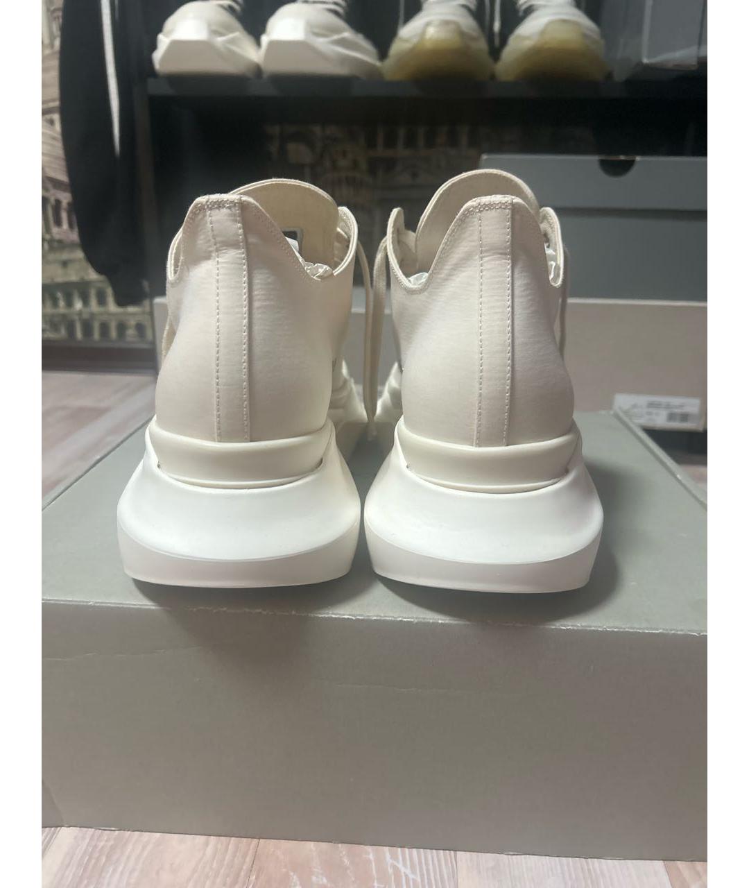 RICK OWENS DRKSHDW Бежевые низкие кроссовки / кеды, фото 4