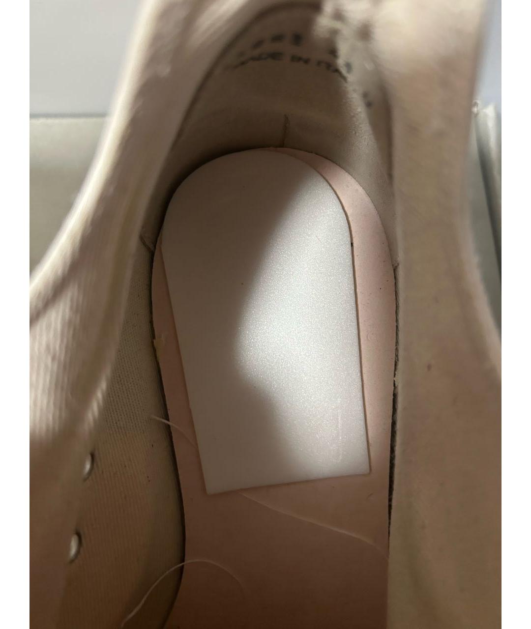 RICK OWENS DRKSHDW Бежевые низкие кроссовки / кеды, фото 5