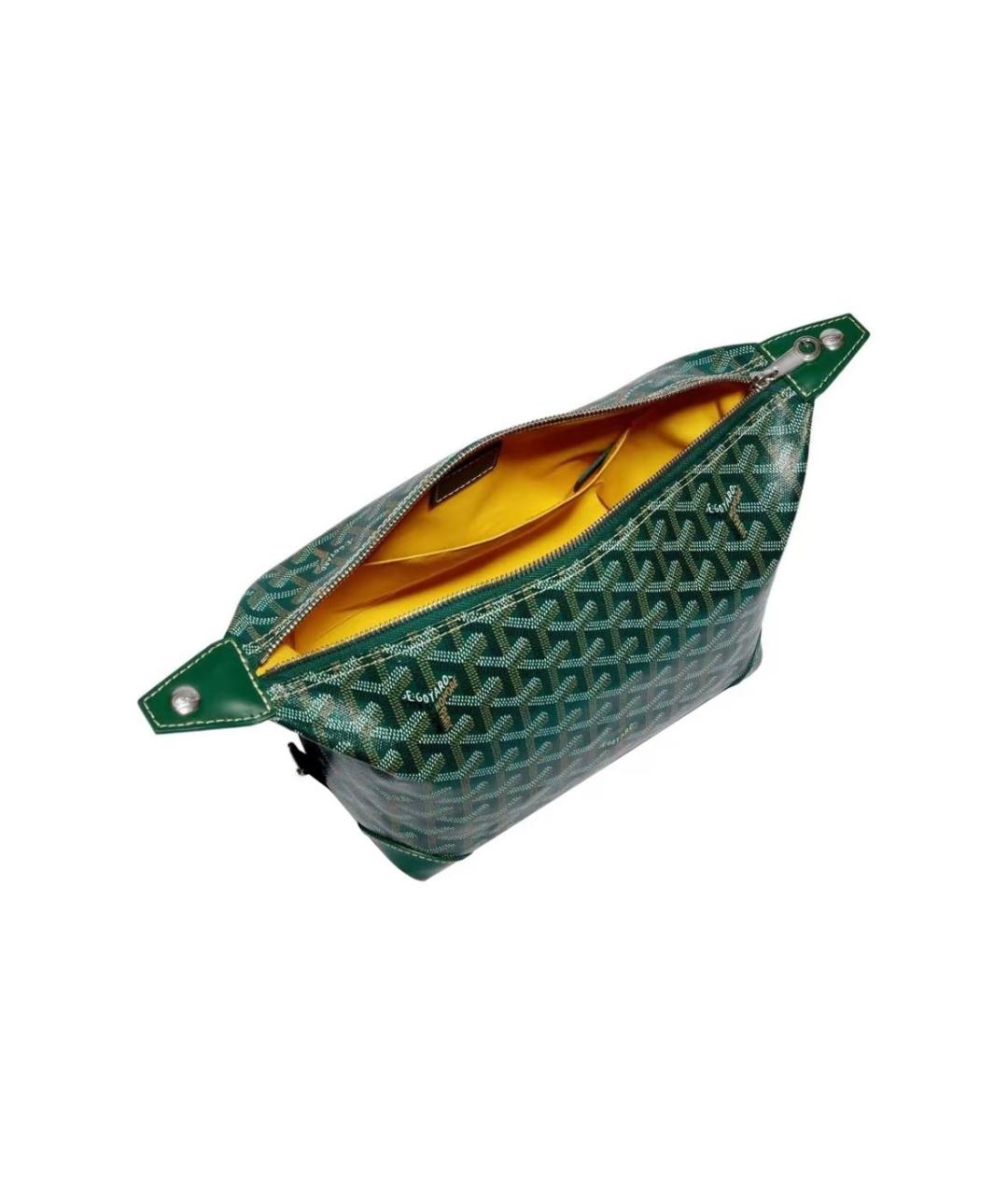 GOYARD Зеленая кожаная сумка через плечо, фото 3