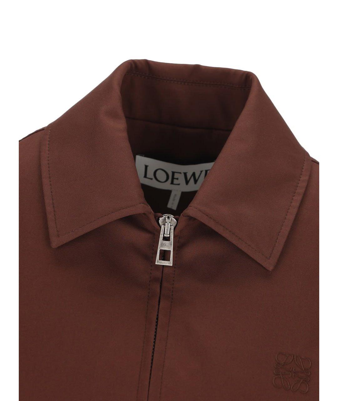 LOEWE Бордовая хлопковая куртка, фото 3