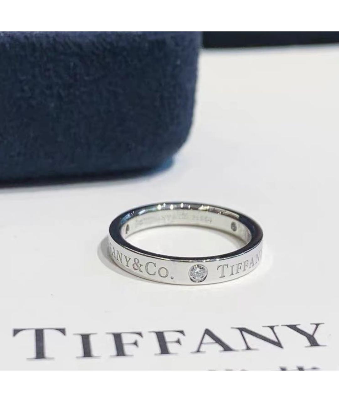TIFFANY&CO Белое платиновое кольцо, фото 3