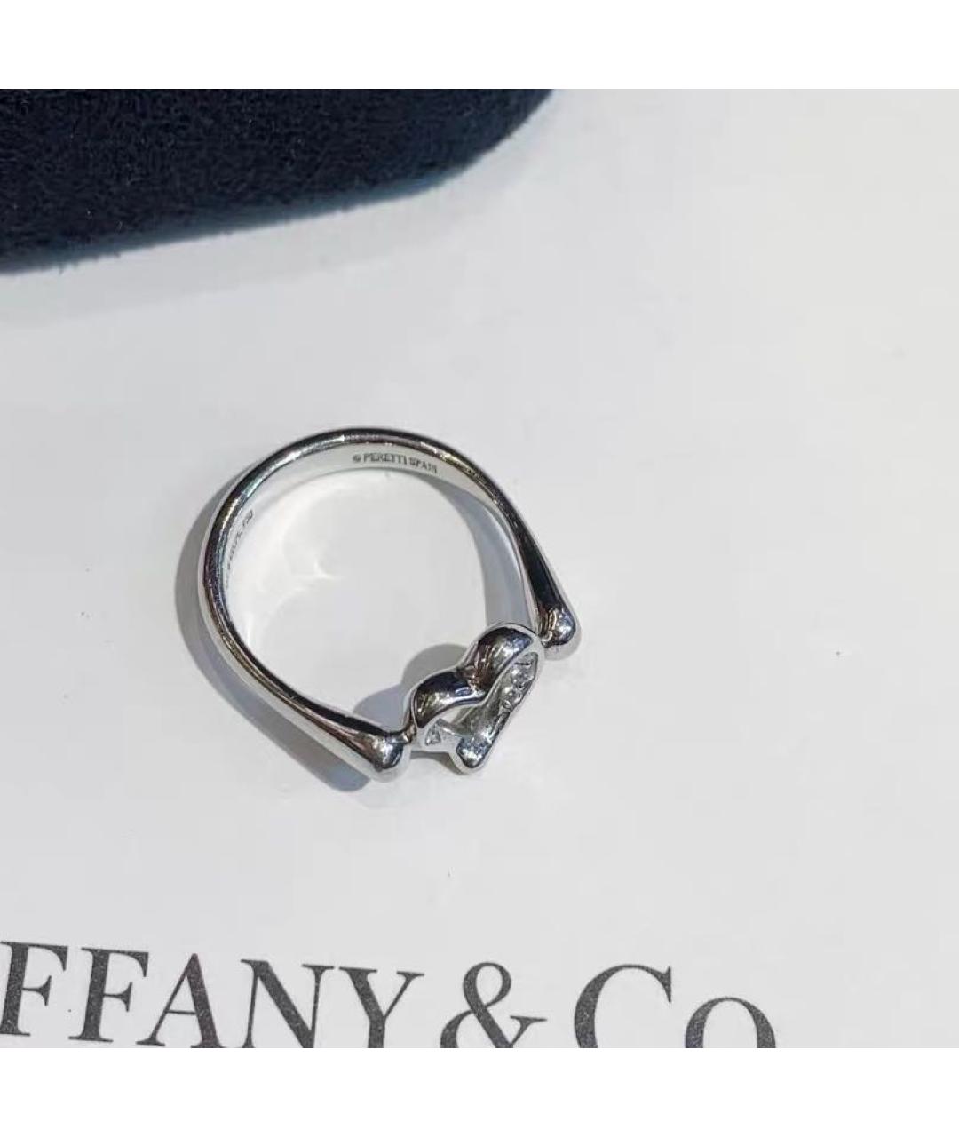 TIFFANY&CO Белое платиновое кольцо, фото 4