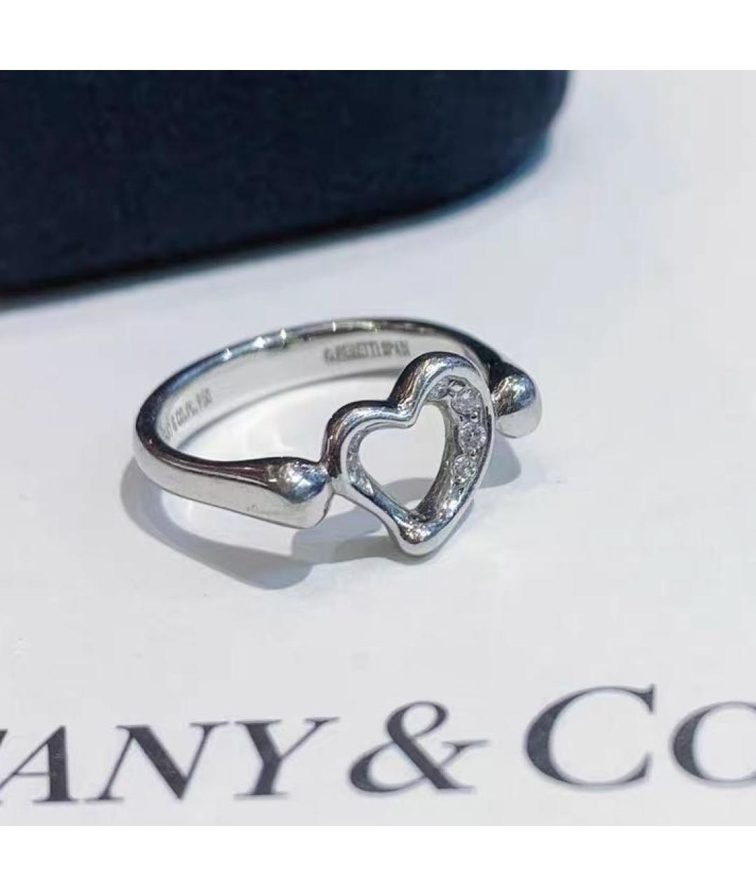 TIFFANY&CO Белое платиновое кольцо, фото 7
